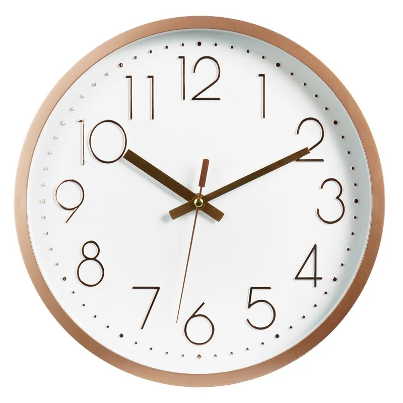 Nordic немой настенные часы творчески Гостиная стерео цифровые весы часы Пластик часы 12 дюймов 30 см
