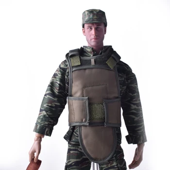 

1/6 Scale Tiger Pattern Cam Uniform Suit+SWAT Tactical Ballistic Vest+Jungle Officer Cap Set Fit 12 Inch Soldier Action Figure