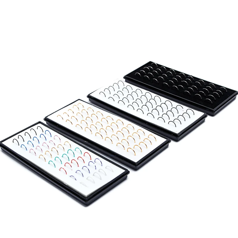 Aliexpress.com _ Buy 40pcs_box Approx 8x0.5mm Colorful Stainless Steel Nose Hoop Nose Ring Stud Body Piercing Labret Jewelry Punk Style from Reliable hoop nose rings suppliers on BASEHOME Official Store - 1