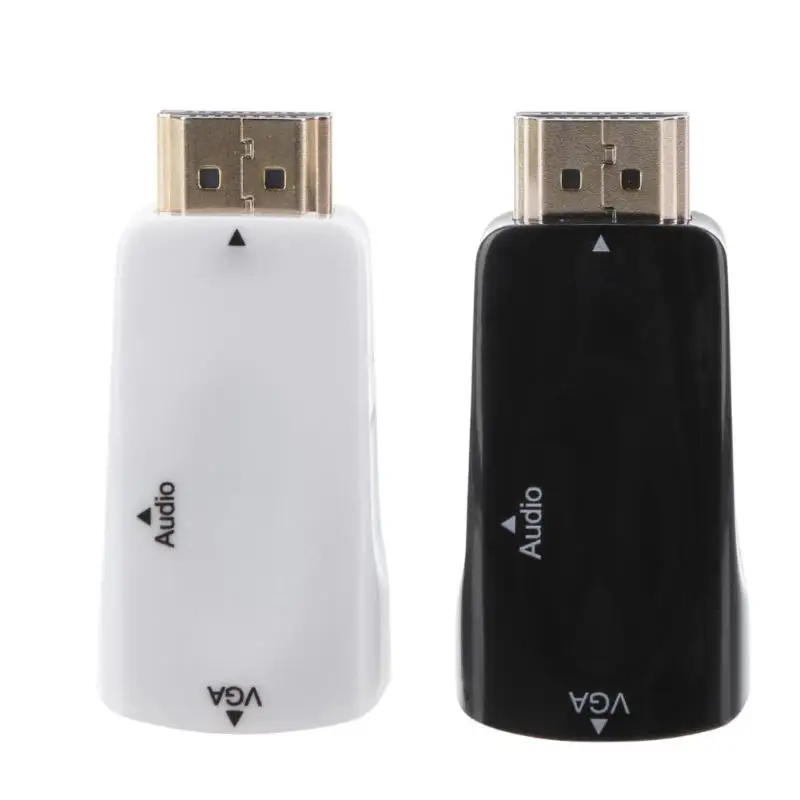 

ALLOYSEED 1080P HDMI Male to VGA Female Converter Adapter Audio Video Converter for PC HDTV