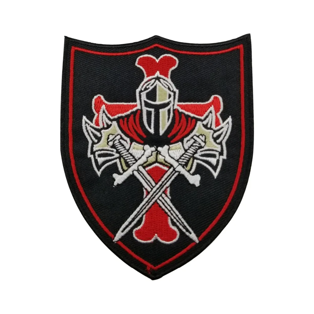 The Religion of Knight Loyal Heroism Patches Motorcycle Rider Customized DIY Design Free Shipping Iron on Mini Patch for Jacket (1)