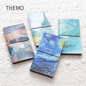 

Van Gogh oil Writing PU n05 Shell Work Notepad Exercise Composition Binding Note n04 Supplies Student Supply Notebook Diary