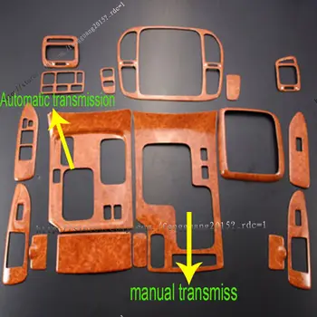 

For Toyota Land Cruiser LC100 4500 4700 Wood Grain Dash Trim Kit 1 set 1998-2002