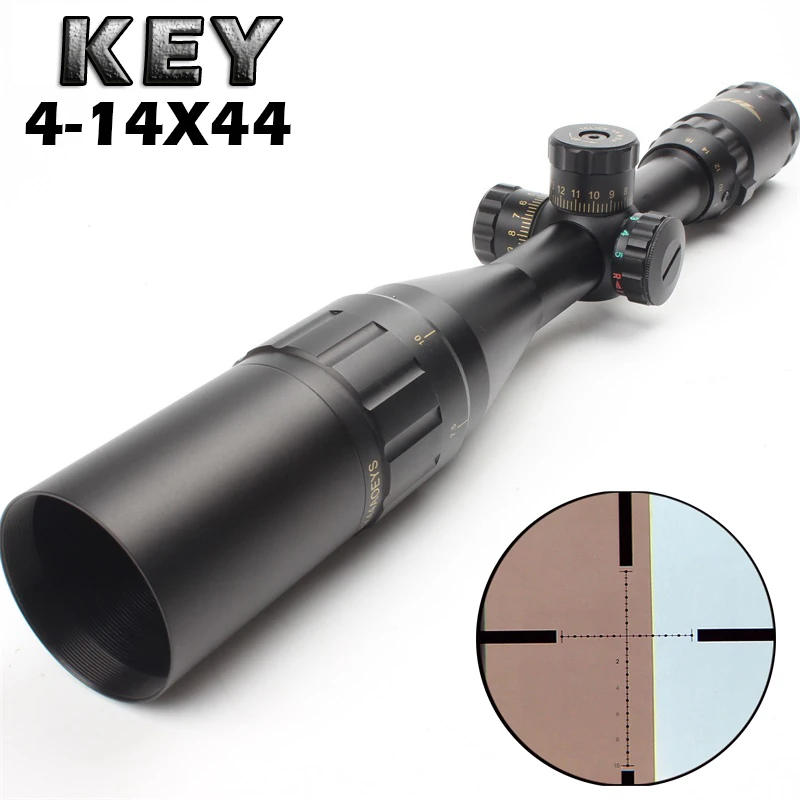 Aim оптический прицел ключ TMD 4-14X44 Riflescope открытый охотничья Оптика прицел для airgun страйкбол винтовка аксессуары для снайперов