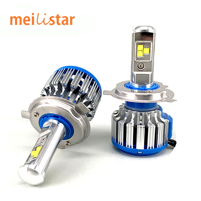 

H4 Car Led Headlight High Power Auto H4-3 Hi/lo HB2 9003 High Low 40W X2 White 6000K Bulb Repalcement Bi Xenon Headlamp