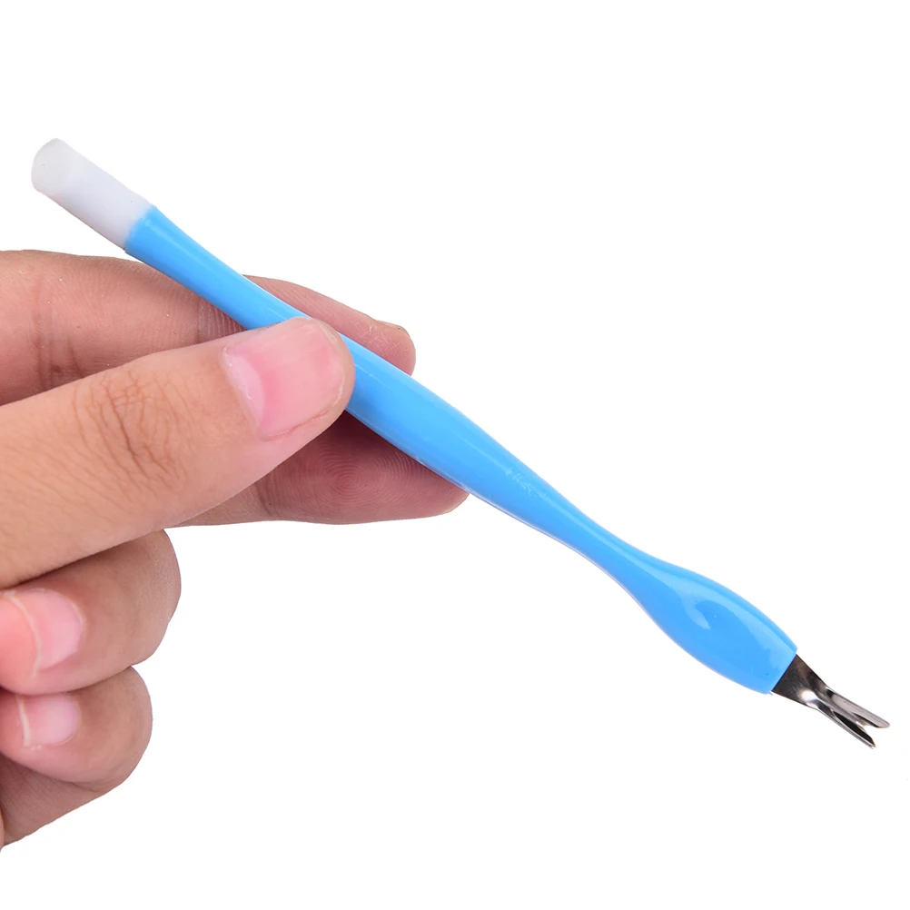 

2 Ways Manicure Nail Art Tools Clean Nails Dead Skin Fork Spoon To Push The Cuticle Pusher Knife Exfoliating