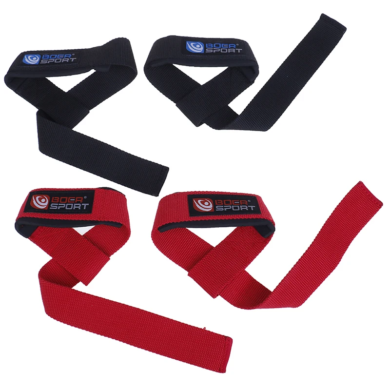 2pcs Weightlifting Hand Pad Wrist Wraps Straps Gloves Men Gym Support Lifting Grip Belt Training Fitness Weight Bodybuilding