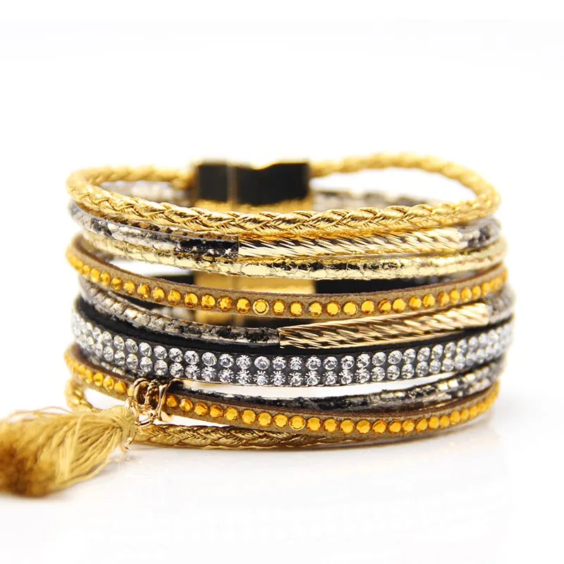 Французский бренд бразильские браслеты femme новые модные ювелирные изделия богемные магнитные браслеты для женщин винтажные ювелирные изделия bijoux