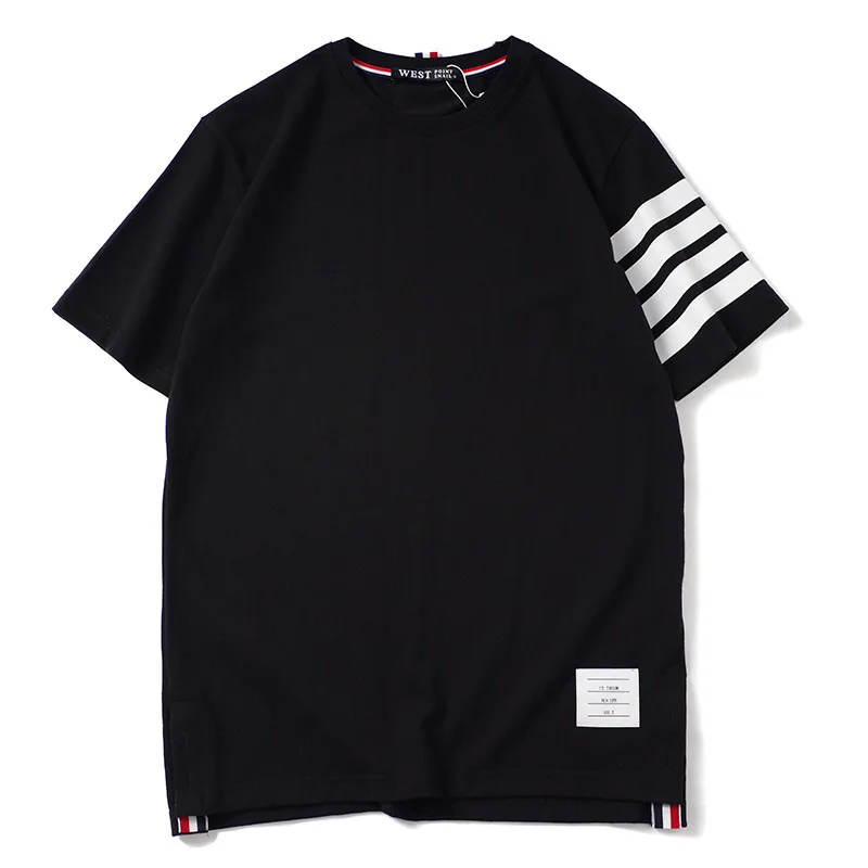 

New 19 parkour Punk High unisex Fashion T Shirts Classic stripe T-Shirt Hip Hop Skateboard Street Cotton T-Shirts Tee Top L28