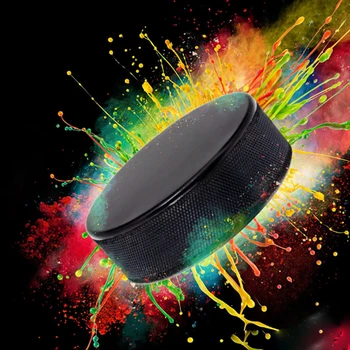

2 Pcs/lot Professional Ice Hockey Rubber Punks Indoor Training Field Balls For Roller Skating Competition 7.5cm Wear resistant