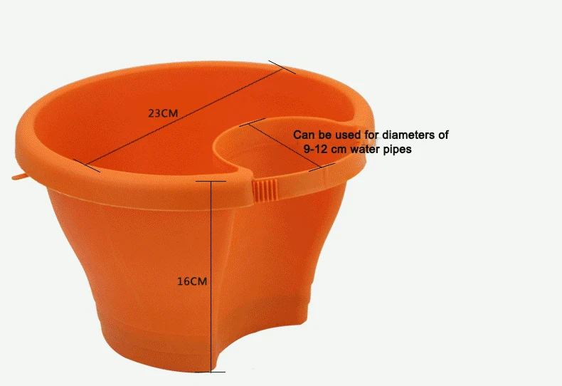 Can be used for diameters of 9-12 cm water pipes
