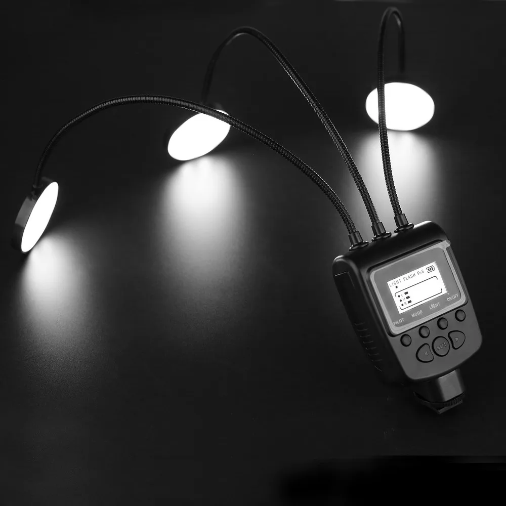 flexible adjustable angle lighting Macro LED Ring Flash Light Photography lighting 2