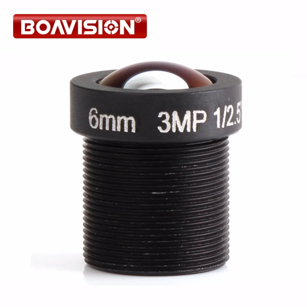 

New 6mm 1/2.5" 3.0 Mega Pixels Fixed Lens M12 F2.0 68 Degrees For 720P/1080P/3MP HD IP/HDCVI/AHD CCTV Security Camera