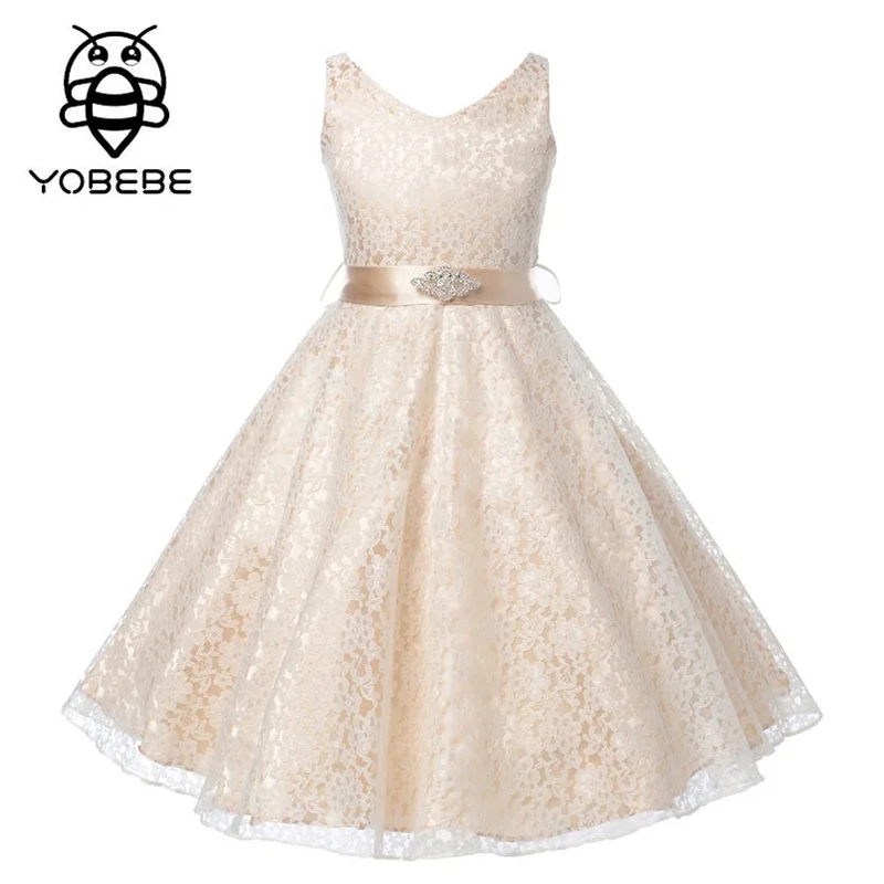 Girls party dress 2017 children teenagers gowns dresses 9 10 years Girl