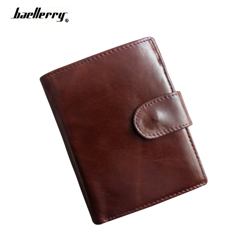 

Credit Card Holder Wallet For Men 2016 New Male Purse Genuine Leather Oil Wax Coin Pocket Maschio Portafoglio Wallets Fashion