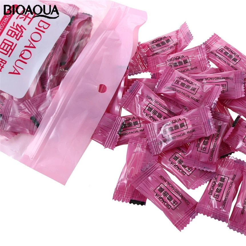 Сухая маска BIOAQUA сжатая бумага для ухода за кожей лица 50 шт. 170721 Прямая поставка|mask