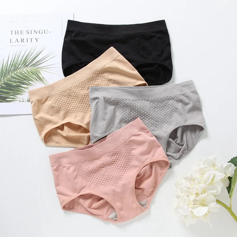 

Seamless 3D Hive Sexy warm Palace Panties For Women's underwear Breathable Mid-Rise Briefs Woman Underpants Lady's Lingerie