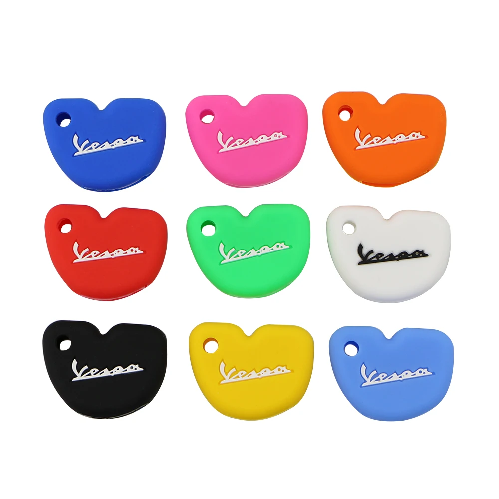 

Silicone Car Key Case Protection Cover Cases Fit for Vespa Enrico Piaggio GTS300 LX150 Fly 125 3vte Gts 200 Motorcycle Key