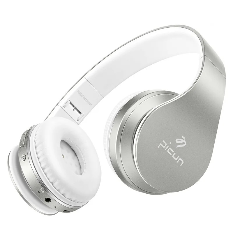 Picun P16 Bluetooth наушники с микрофоном стерео бас Bluetooth гарнитуры Wirelesss наушники Поддержка TF карты для смартфона, ПК