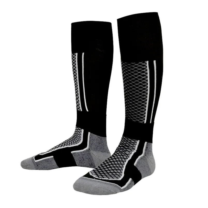 1 Pair Ski socks Mens Women Quality Hike Walking Long Crew Boots Socks Wear-Resistant Warm Skiing Sports Socks #3D04 (4)