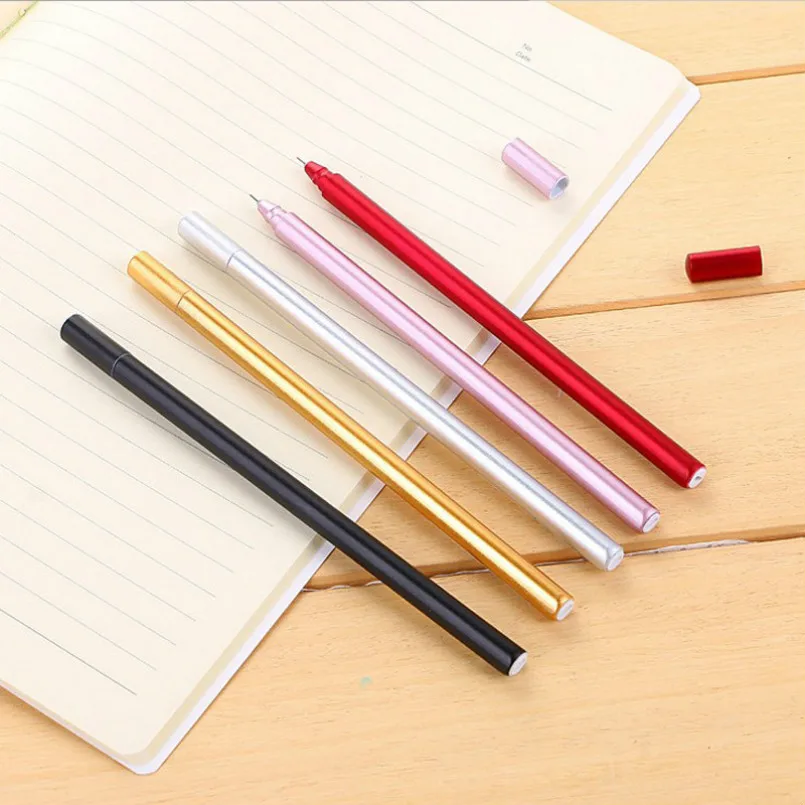 

1pcs Kawaii Creative fountain pen lovely Pure color pattern school Office stationery Supplies Black Black ink 0.5mm Pen refill