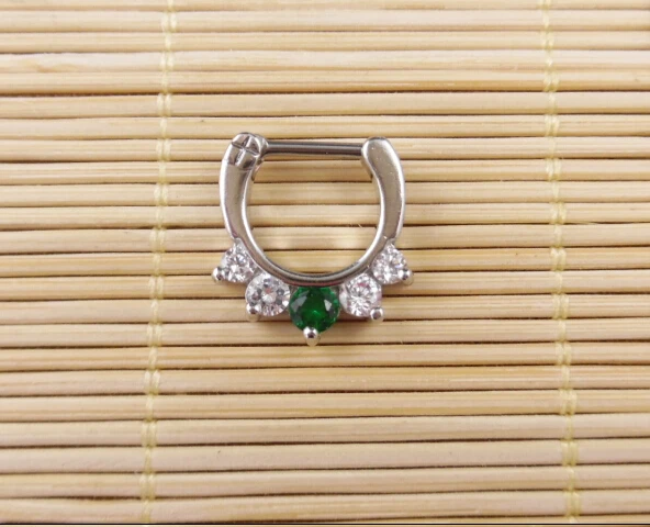 

2015 New Arrival Piercing Ombligo Dreamlee Assorted 3 Color Unique Jeweled Nose Piercing Jewelry Bling Septum For Clicker Rings
