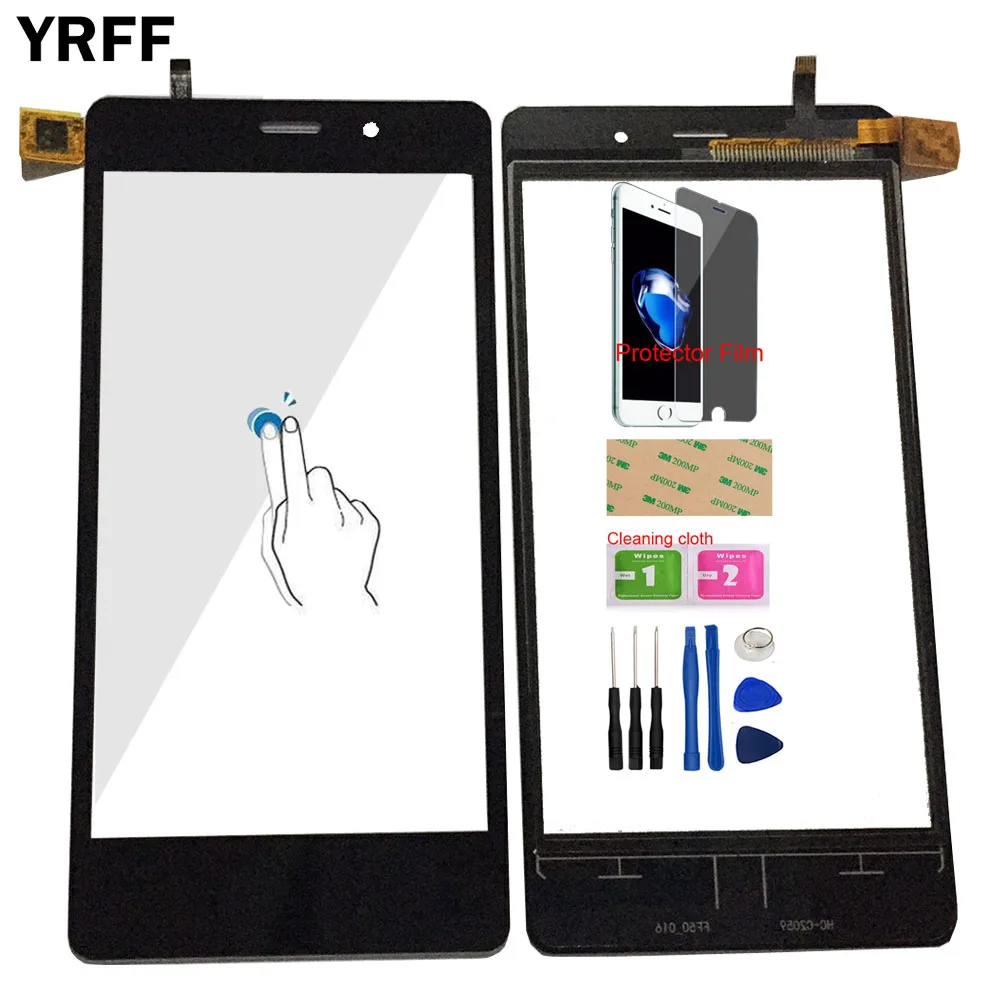 

5' Mobile Touch Screen Front High For Nomi i502 i 502 Touch Glass Touch Digitizer Panel Glass Tools Free Protecotr Film Adhesive