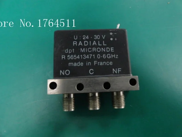 

[LAN] RADIALL R565413471 DC-6GHZ SPDT RF coaxial switch 24-30VSMA  --2pcs/lot