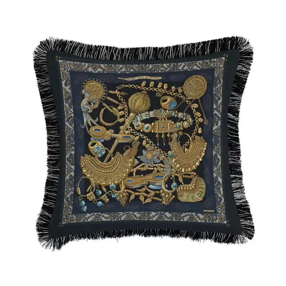 Высококачественная Черная наволочка с геометрическим рисунком, полосатая подушка, треугольная геометрическая художественная подушка - Цвет: 8