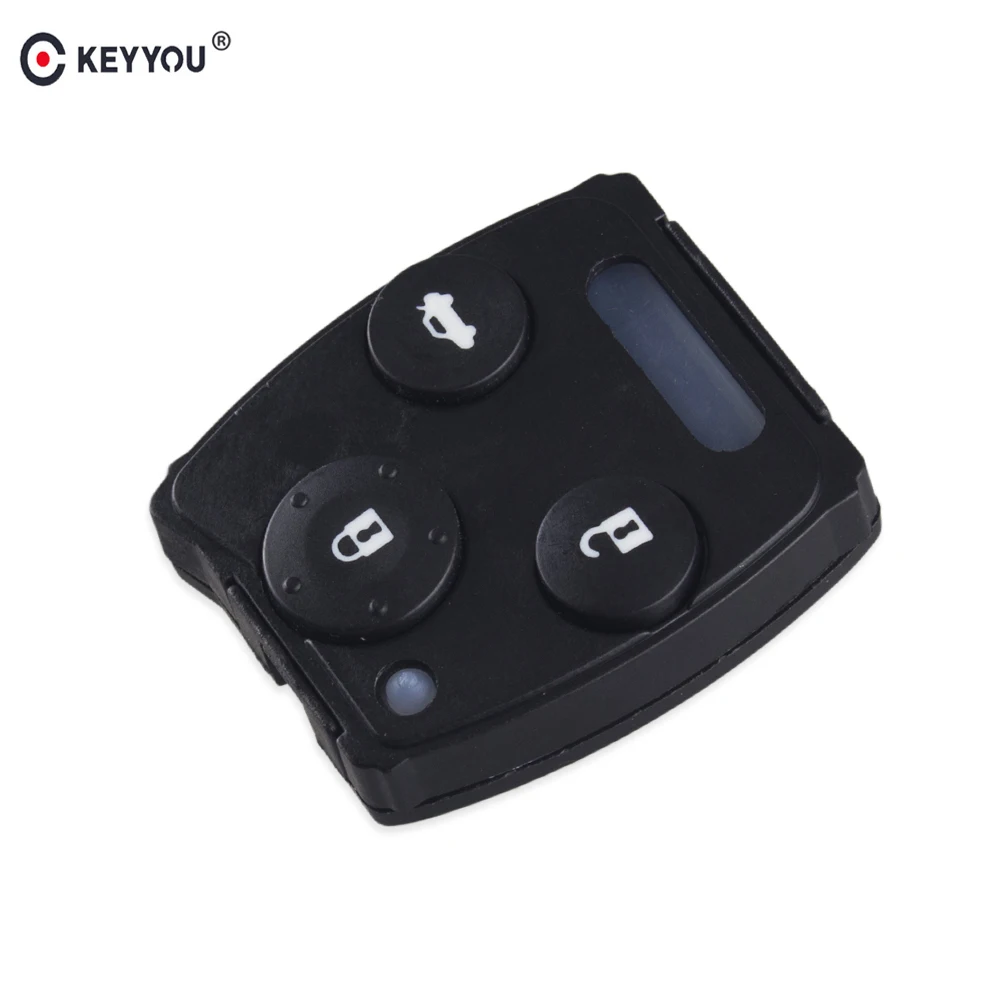 

KEYYOU 2 3 Buttons Pad For Honda Civic Accord (Sedan) Pilot 2009-2015 High Qualit Replacement Car Remote Key Shell Fob Case