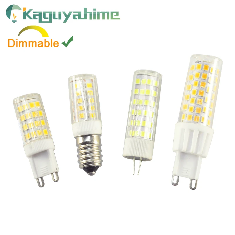 Kaguyahime 220 V светодиодный G9 G4 E14 лампа накаливания с регулируемой яркостью