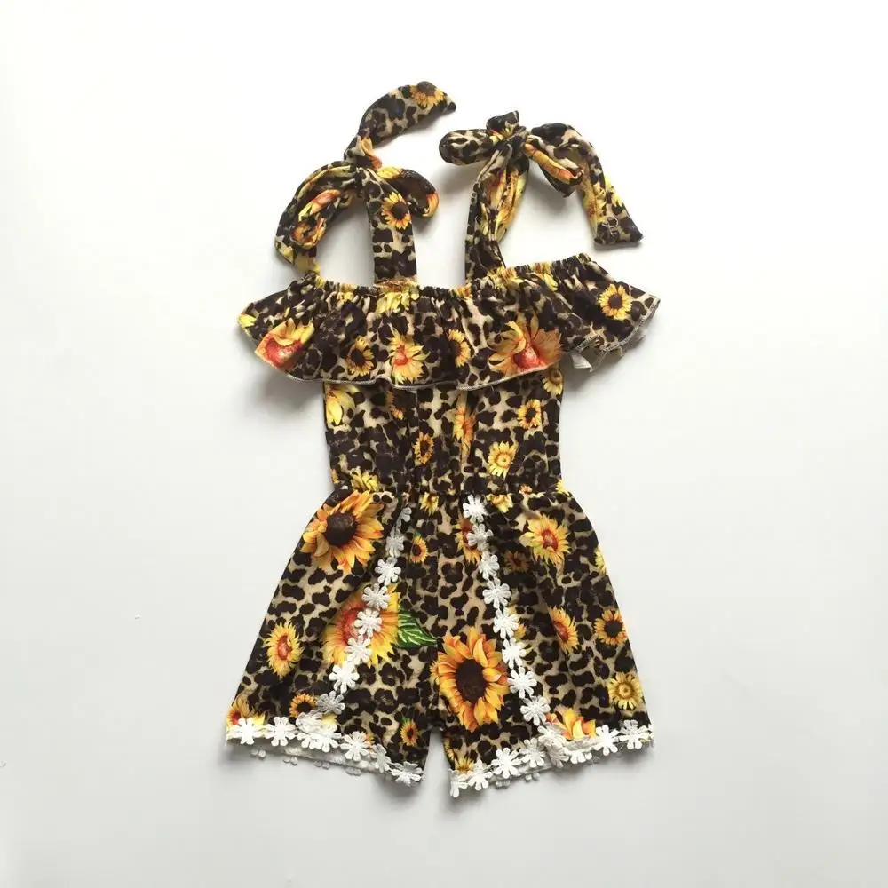 

baby girls clothes summer sunflower romper baby girls boutique clothing