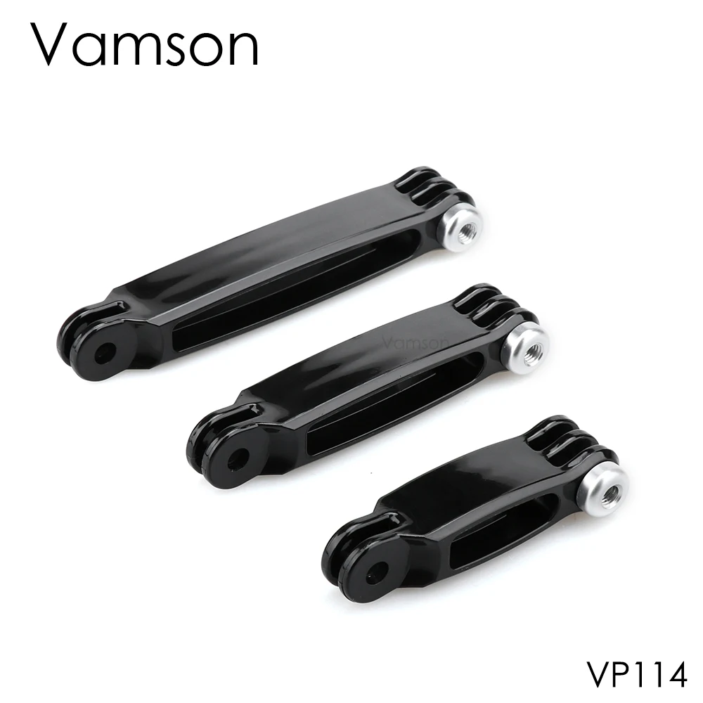 Vamson for GoPro Hero 7 6 4 3 2 Go Pro accessory extension arm connection in 1 millet Yi SJ4000 camera VP114 | Электроника