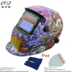 Monster Pattern сотовый сварочный шлем датчик LCD картридж полуавтоматический затемнение сварщик комплект очков перчатка маска TRQ-HD03-2233FF