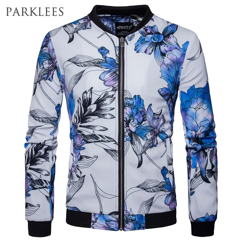 Blue floral bomber jacket Shop for floral jacket at bestkapper.tk Free Shipping. Free Returns. All the time.