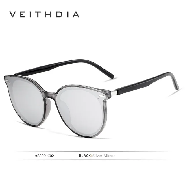 VEITHDIA, брендовые, Ретро стиль, фотохромные, для женщин, s, солнцезащитные очки, поляризационные, зеркальные линзы, день и ночь, двойные, солнцезащитные очки для женщин, VT8520 - Цвет линз: Silver