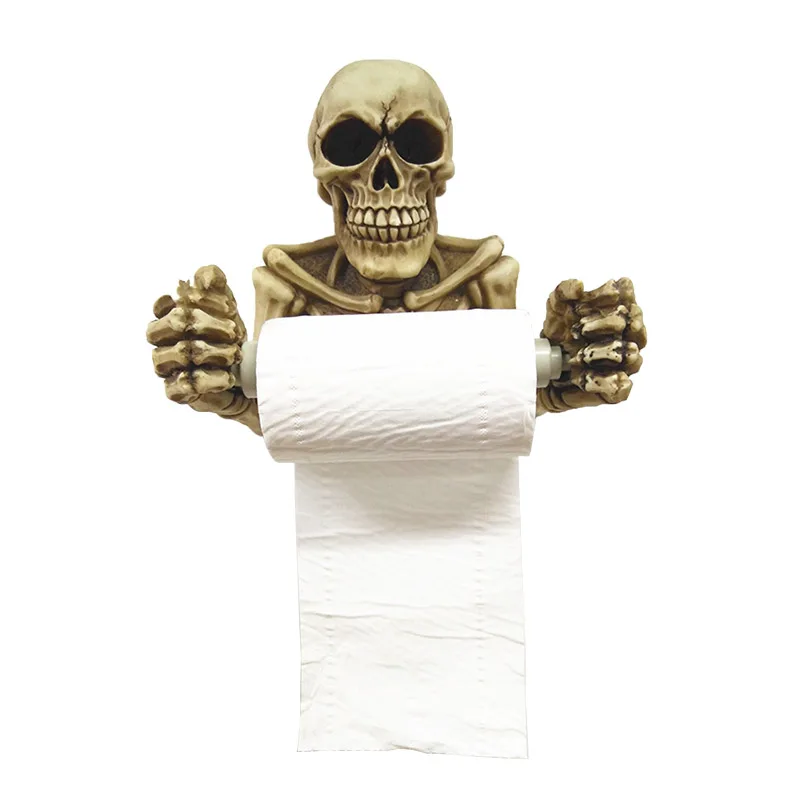 Home Tools Skull Hook Type Tissue Shelf Holder Storage Rack Sundries Organizer Kitchen Bathroom