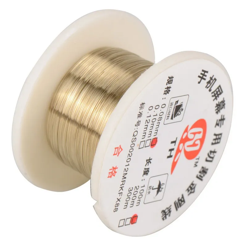1 Volume 100m 0 08mm Alloy Cutting Wire Molybdenum Wire Separator Tool Kit For Cell Phone