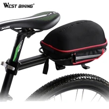 WEST BIKING Cycling Saddle Bag Reflective Waterproof Mountain Bike Cycling Tail Extending Rain Cover Bicycle Bike Rear Bag