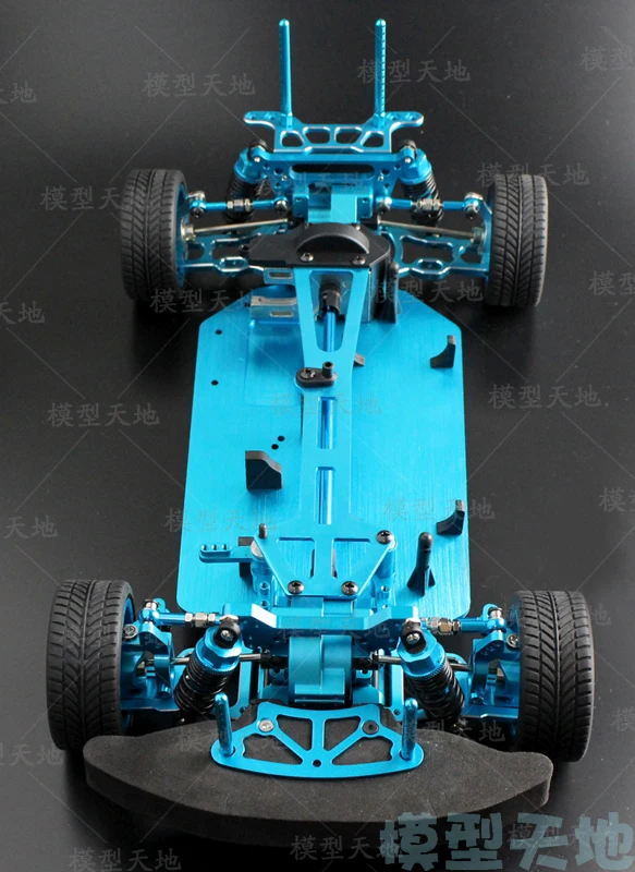 1/10 RC 4WD модель игрушки автомобиль на дороге дрейф металлический пустой каркас
