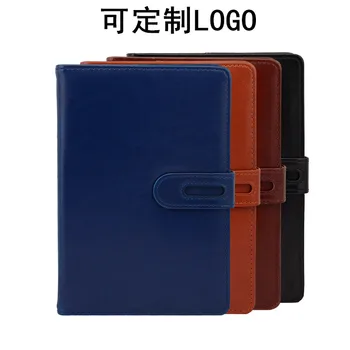 

Business Notebook Creative Leather diary book with buckle free shipping