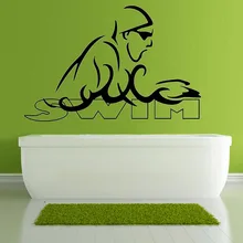 ZOOYOO Water Sports Swimming Wall Stickers Home Decor Removable Room Decoration Art Vinyl Wall Decal Sticker vinyl wall stickers formula one racing sports car enthusiasts youth room shool dormitory home decoration wall decal 2ce15