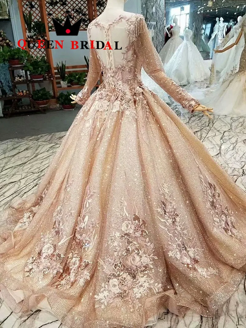 На заказ,, vestido de festa, Кристальные блестки, элегантное вечернее платье, Robe De Soiree, длинные рукава, женское вечернее платье EV122