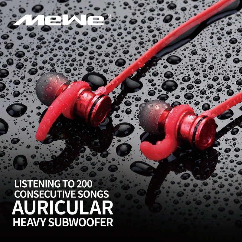 MEWE M02 Bluetooth наушники для телефона беспроводные водонепроницаемые гарнитуры с