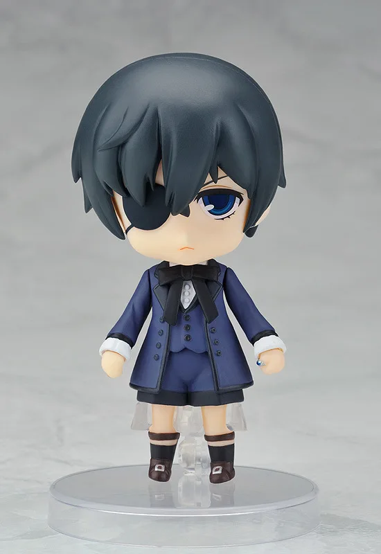 Huong Figura 10 см Nendoroid Carino Q versione Черный Дворецкий Ciel Phantomhive ПВХ Мобильный экшн фигурка