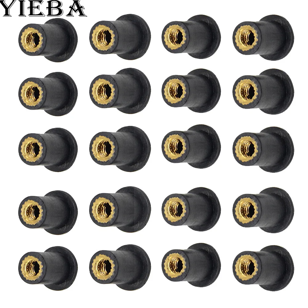 

Motorcycle adjustable rubber wellnuts Blind Fastener Windscreen Wellnuts for yamaha ZX6R ZX636R ZX6RR 2000 2001 2002 2004