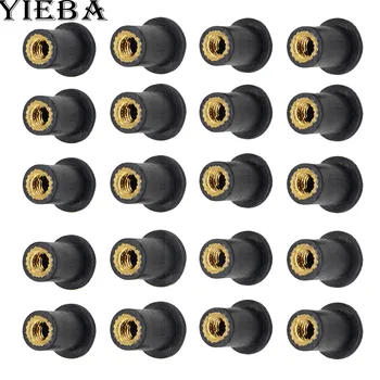 

Motorcycle adjustable rubber wellnuts Blind Fastener Windscreen Wellnuts for yamaha ZX6R ZX636R ZX6RR 2000 2001 2002 2004