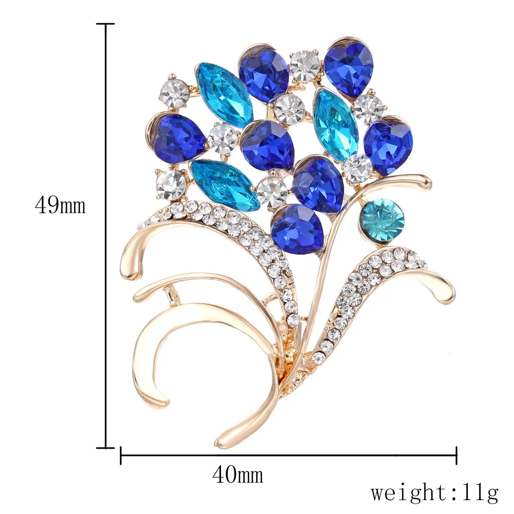 Брошь В Виде Цветка на булавке, броши с кристаллами для женщин, украшения одежды, модное красивое ювелирное изделие, модные броши в виде цветка