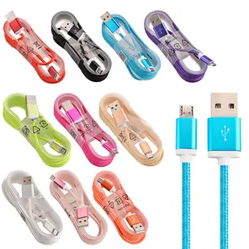 

200pcs 1.5M 5FT Fabric Braided Type-C 3.1 cable Accessory Bundles For Nokia N1 For Macbook OnePlus 2