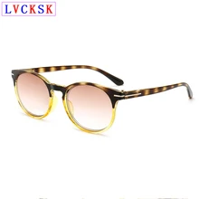 Женские очки для чтения лупа мужские солнцезащитные очки от пресбиопии градиентные чайные линзы с заклепками оправа для дальнозоркости очки+ 1,0 до+ 4,0 L3